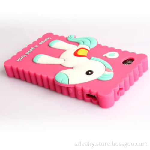 Drop-glue forming horse shape silicone case for iPhone 4/4s